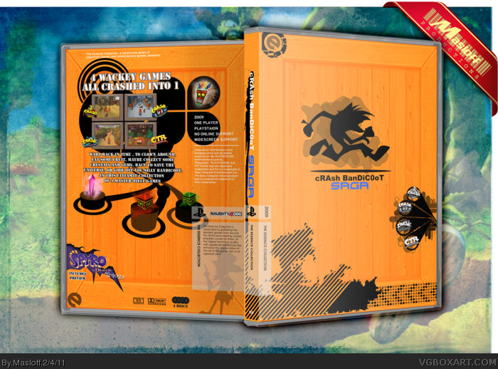 Crash Bandicoot Saga box art cover