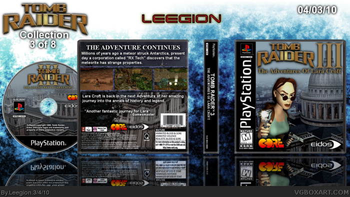 Tomb Raider III box art cover