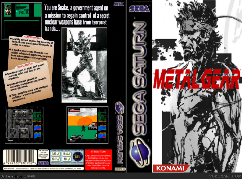 Metal Gear box cover