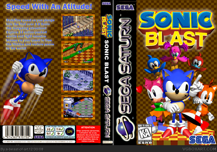Sonic Blast box art cover