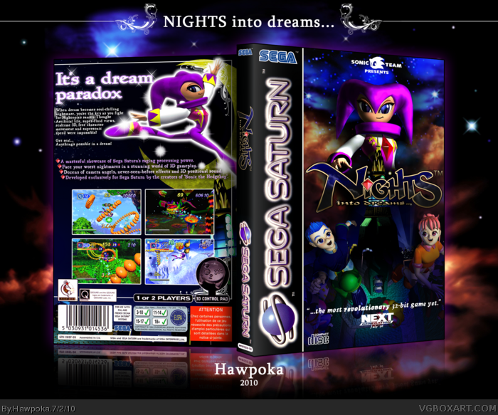 NiGHTS into Dreams... box art cover