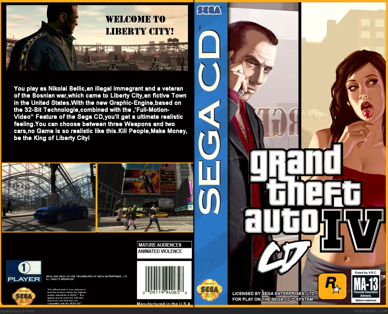 Grand Theft Auto CD box cover