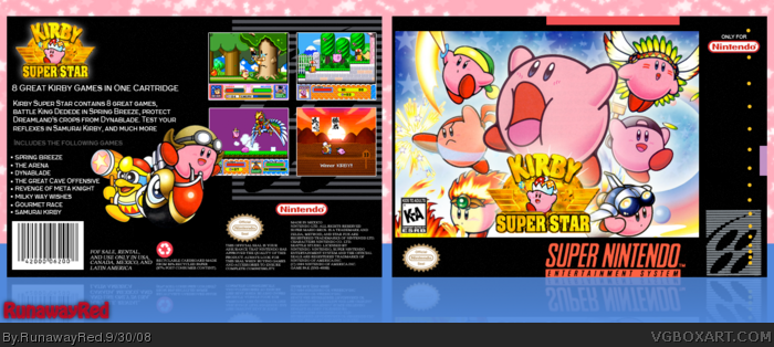 Kirby Super Star box art cover
