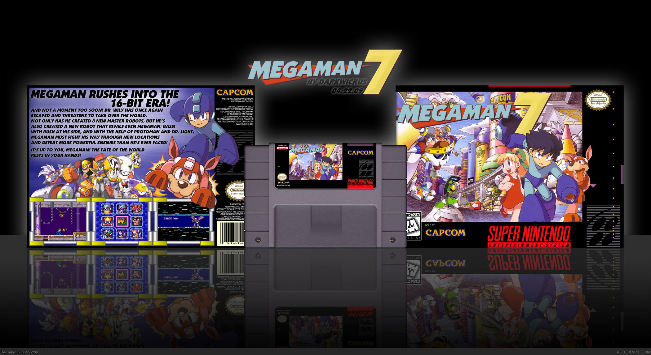 Megaman 7 box cover
