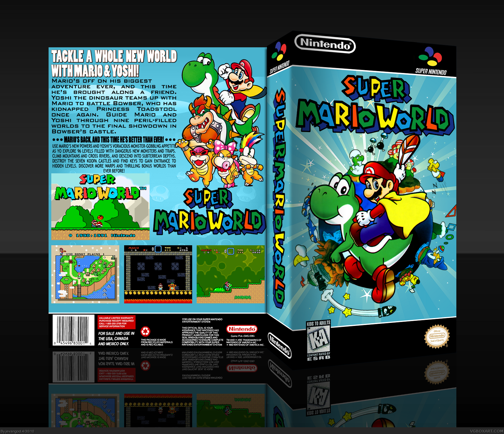 Super Mario World box cover