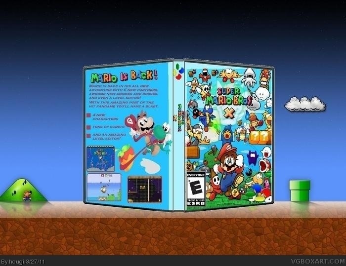 Super Mario Bros. X box cover