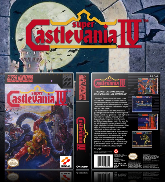 Super Castlevania IV box art cover