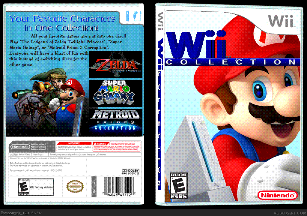 Wii Collection box cover