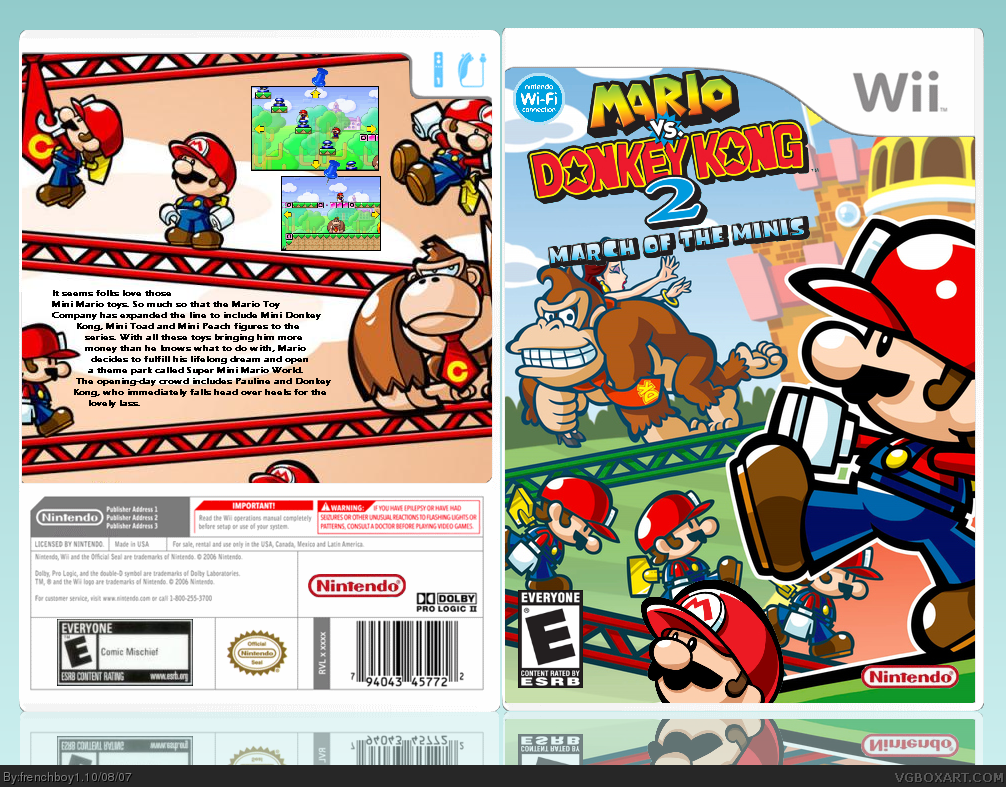 Mario vs Donkey Kong 2 : March of the Minis box cover