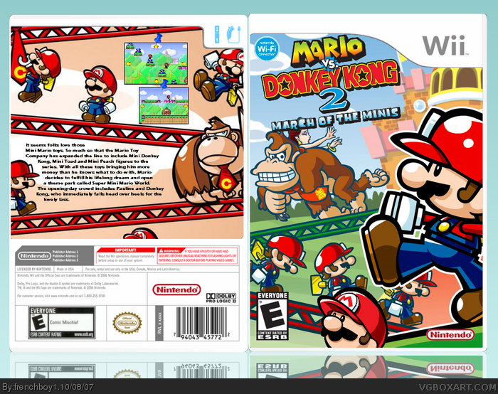 Mario vs Donkey Kong 2 : March of the Minis box art cover