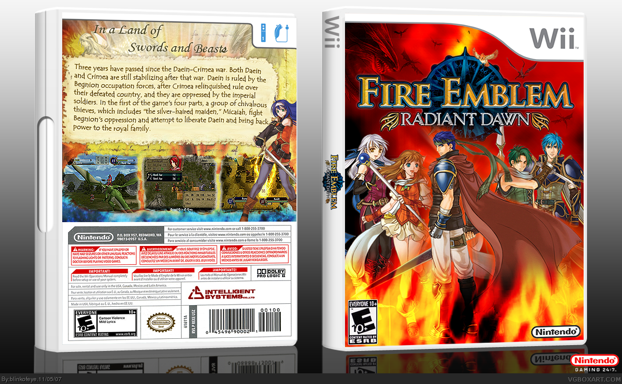 Fire Emblem: Radiant Dawn box cover