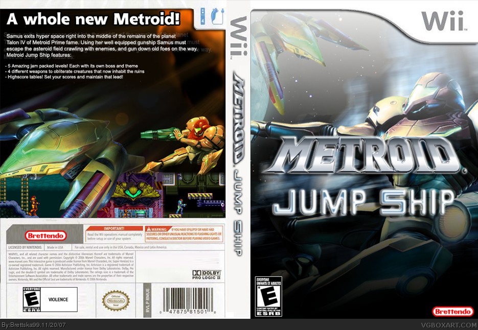 Metroid Jump Ship box cover