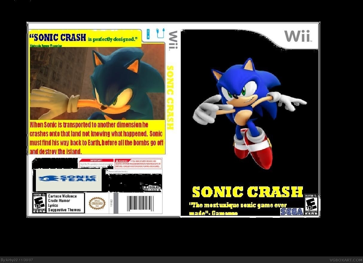 Sonic Crash box cover