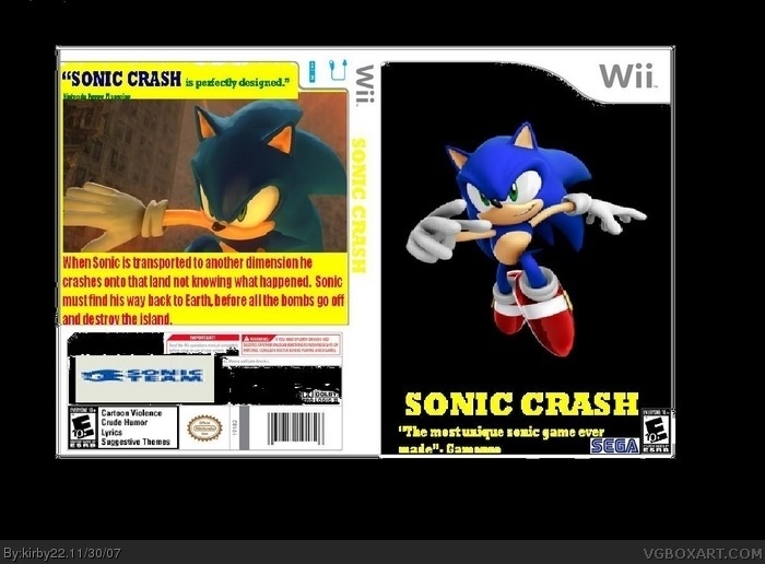 Sonic Crash box art cover