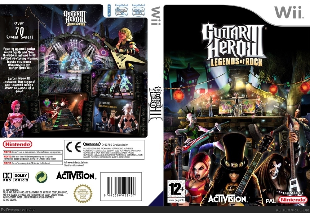 Guitar Hero III: Legends Of Rock box cover