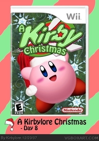 A Kirby Christmas box cover