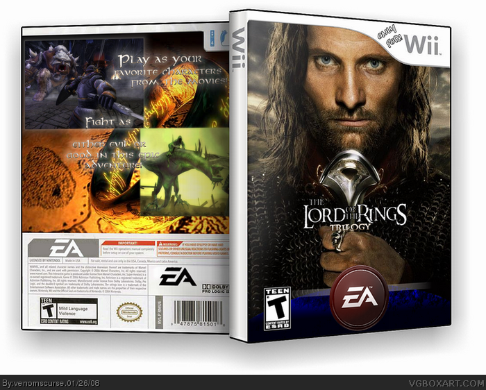 Lord of the Rings Trilogy box art cover