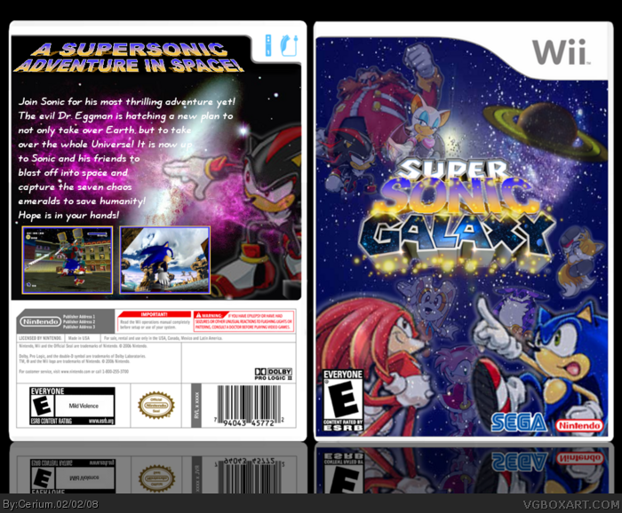 Super Sonic Galaxy box art cover