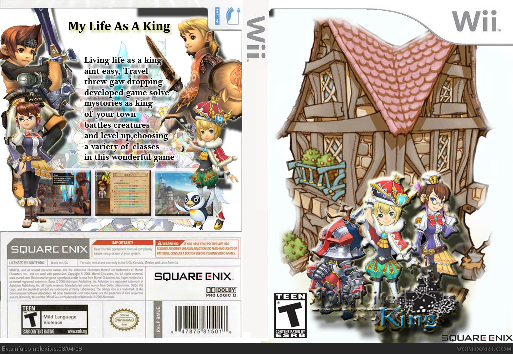 Final Fantasy My Life As King box cover