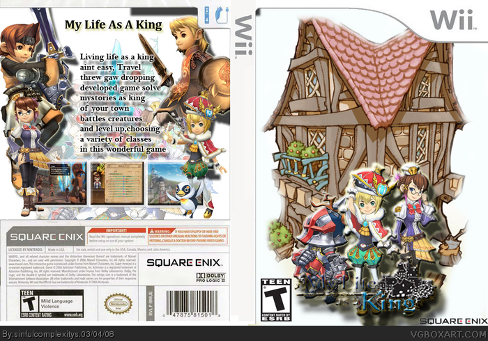 Final Fantasy My Life As King box art cover