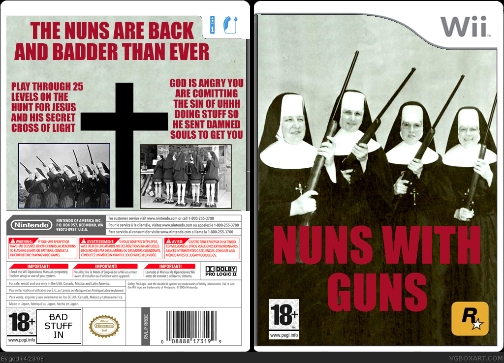 NUNS WITH GUNS box cover