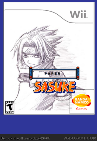 Paper Sasuke box cover