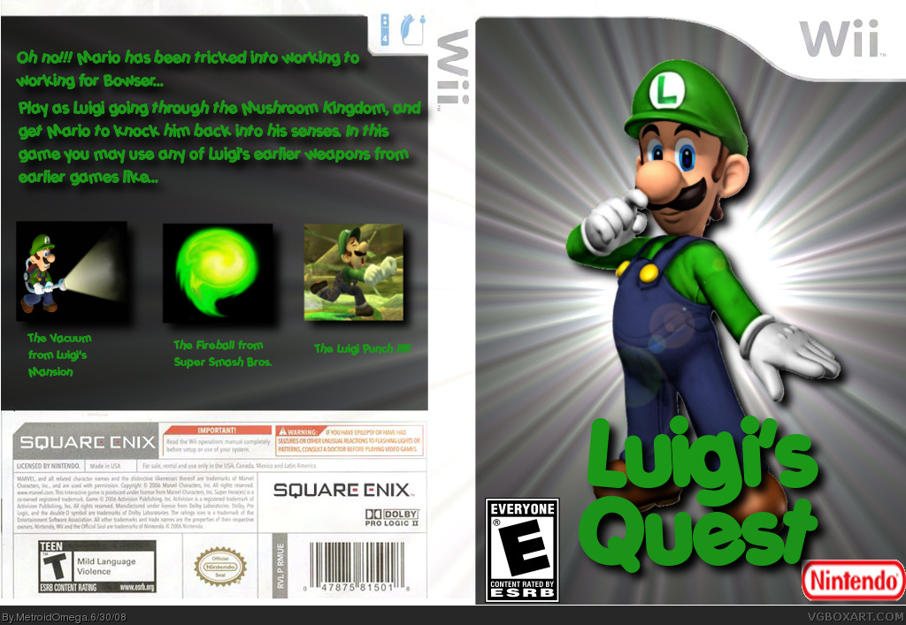 Luigi's Quest box cover