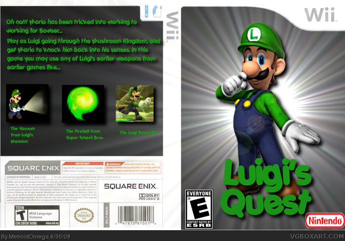 Luigi's Quest box art cover