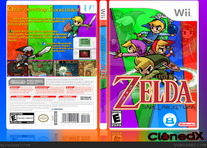 The Legend of Zelda: Dark Link Returns box art cover
