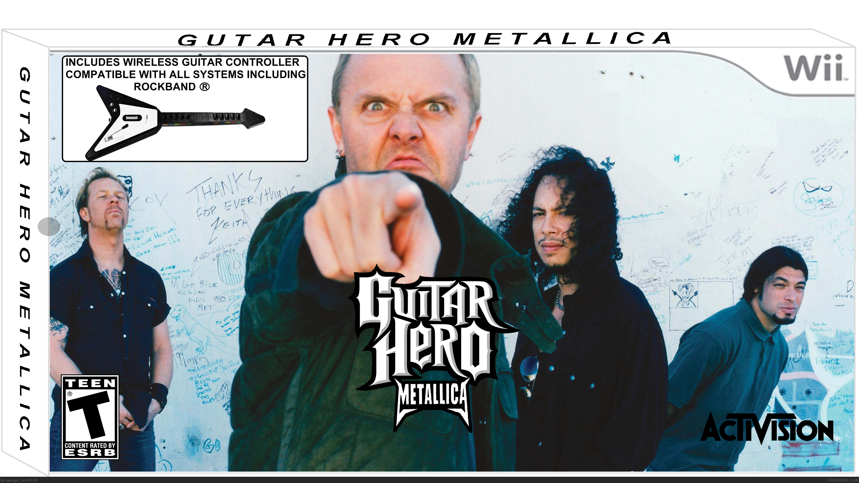 Guitar Hero Metallica box cover