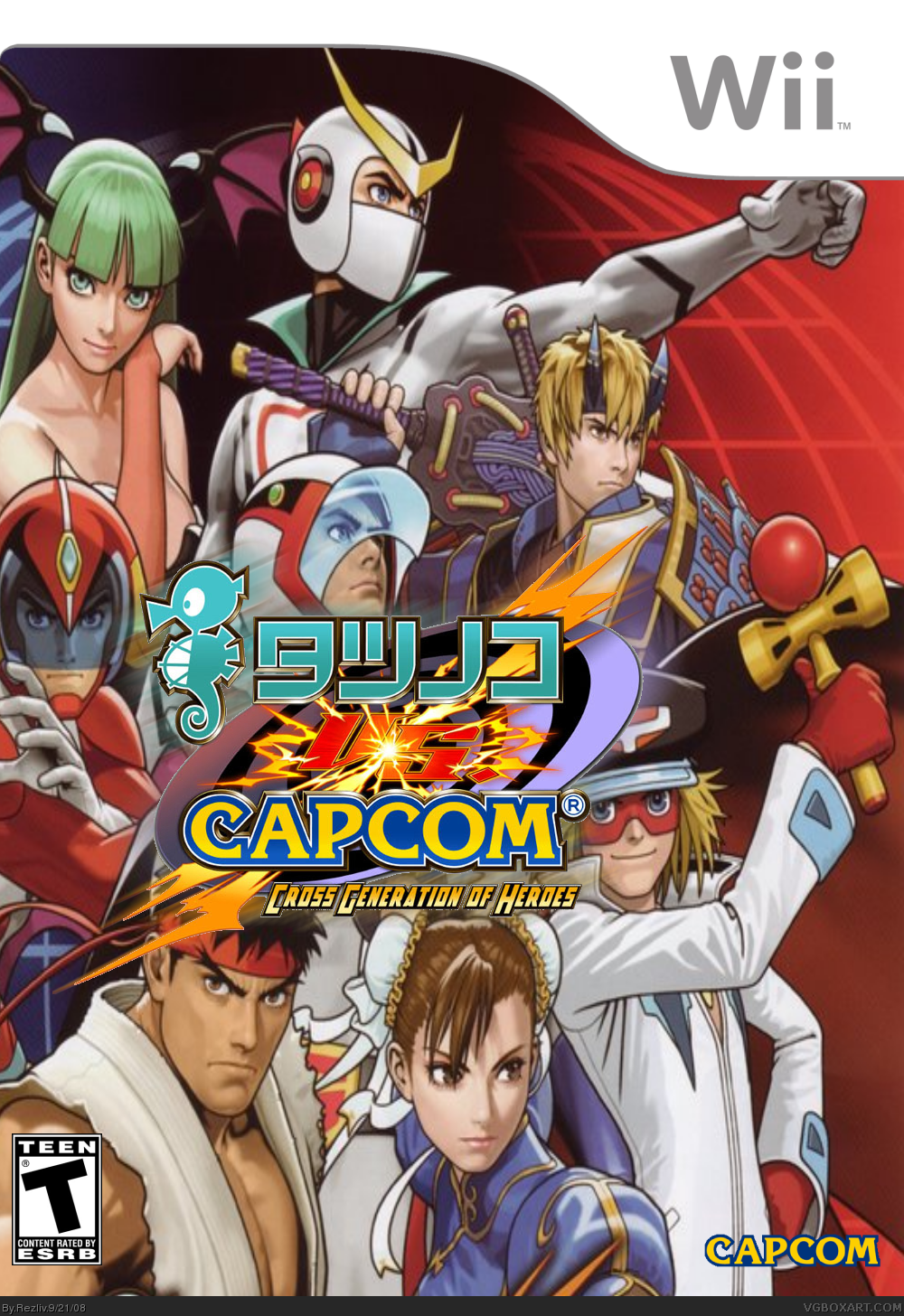Tatsunoko vs Capcom  Cross Generation of Heroes box cover