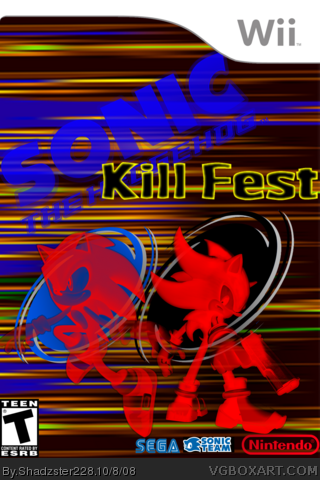 Sonic the hedgehog: Kill Fest box art cover