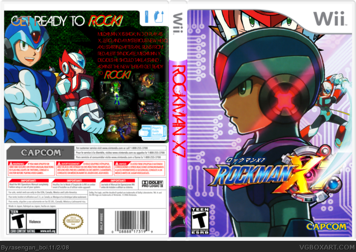 Mega Man X7 box art cover