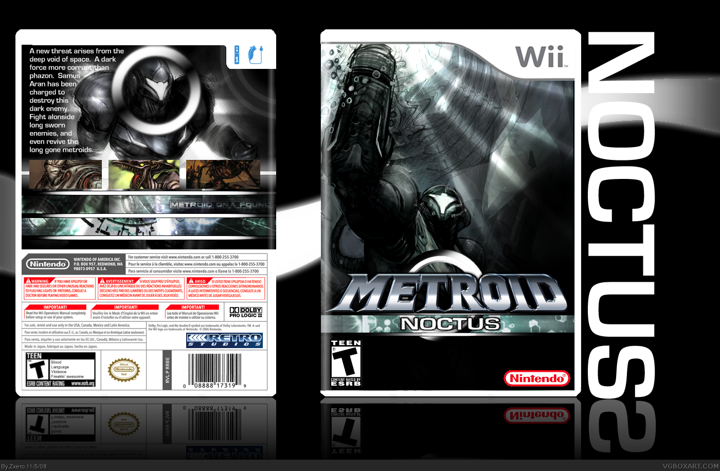 Metroid Noctus box cover