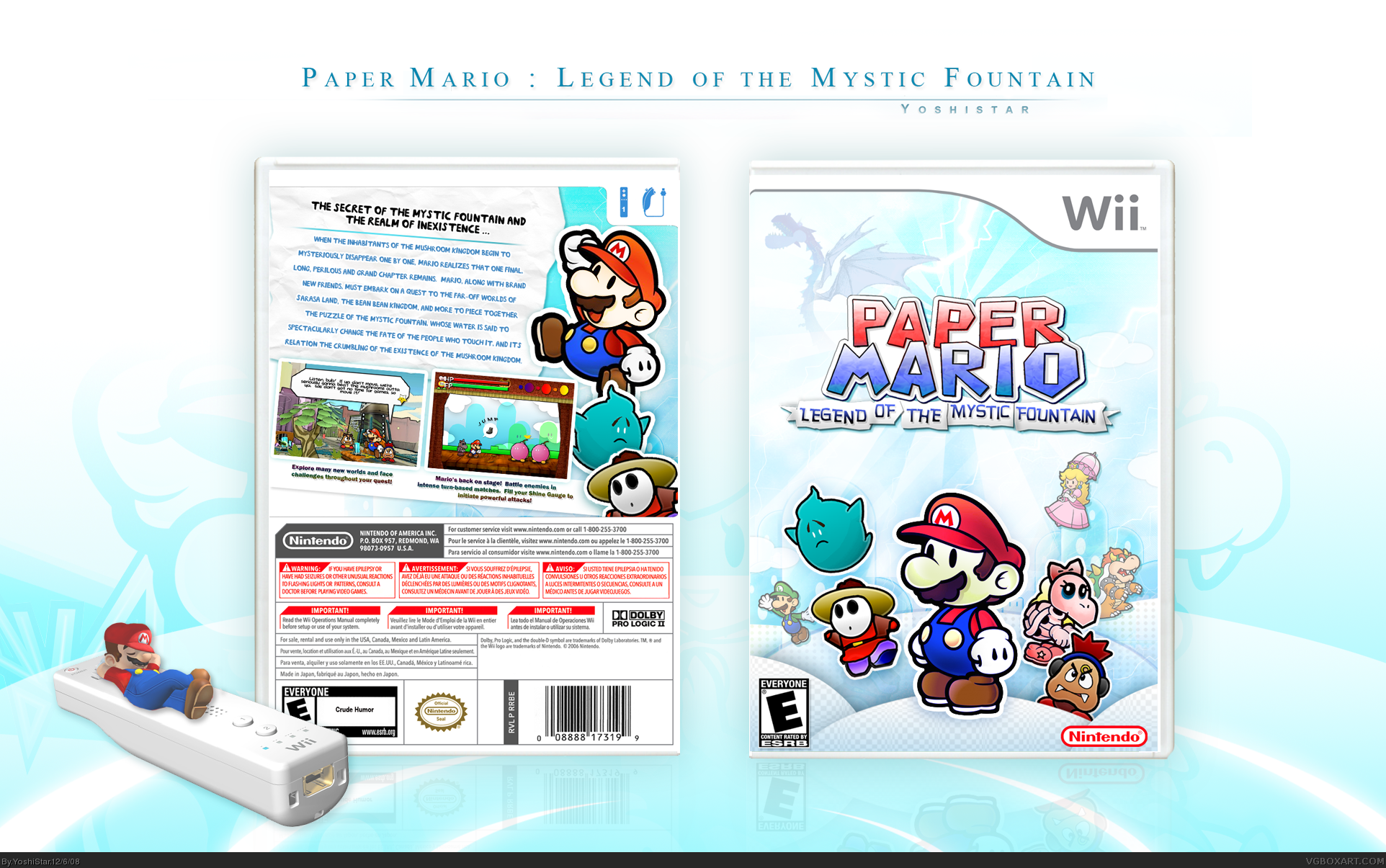 Paper Mario: Legend of the Mystic Fountain box cover