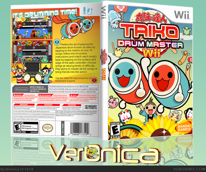 Taiko Drum Master Wii box art cover
