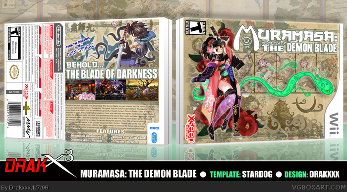 Muramasa: The Demon Blade box art cover