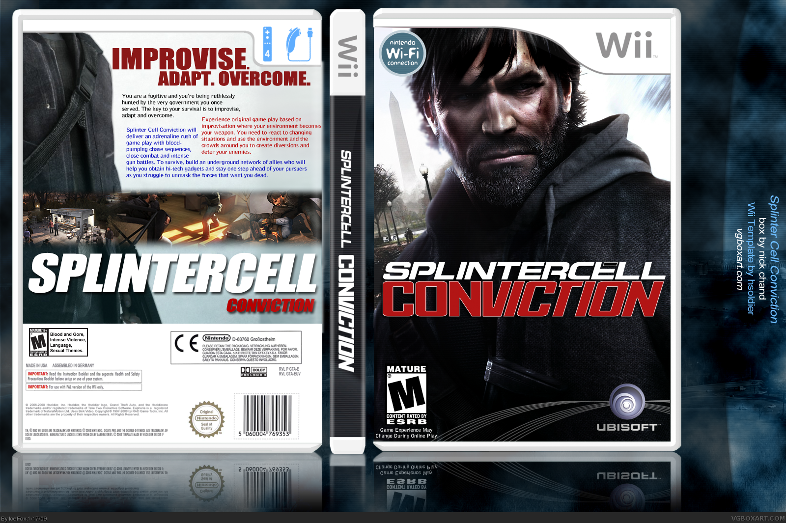 Splinter Cell: Conviction box cover