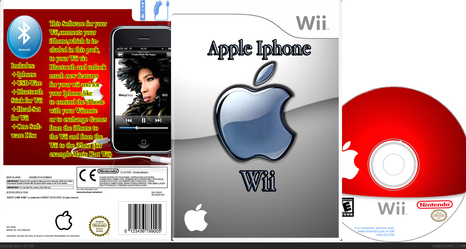 iPhone Wii box cover