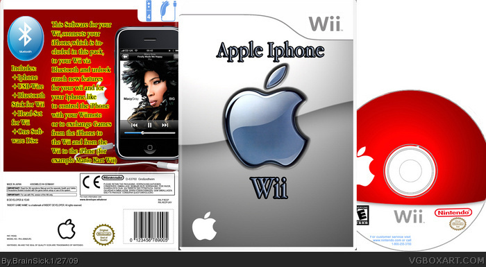 iPhone Wii box art cover
