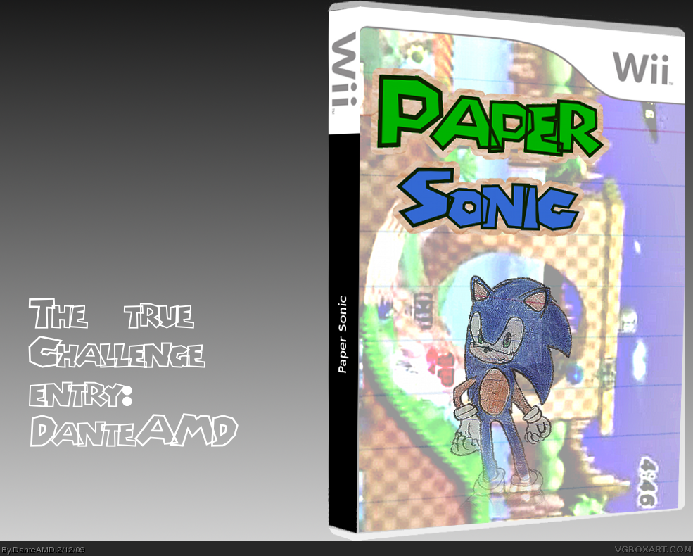 Paper Sonic box cover