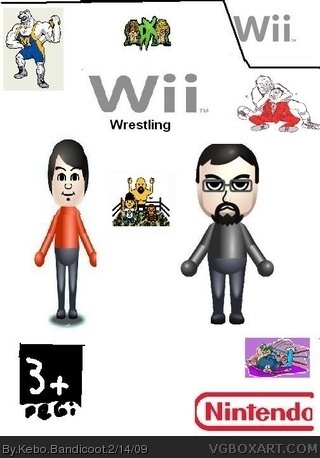 Wii Wrestling box cover