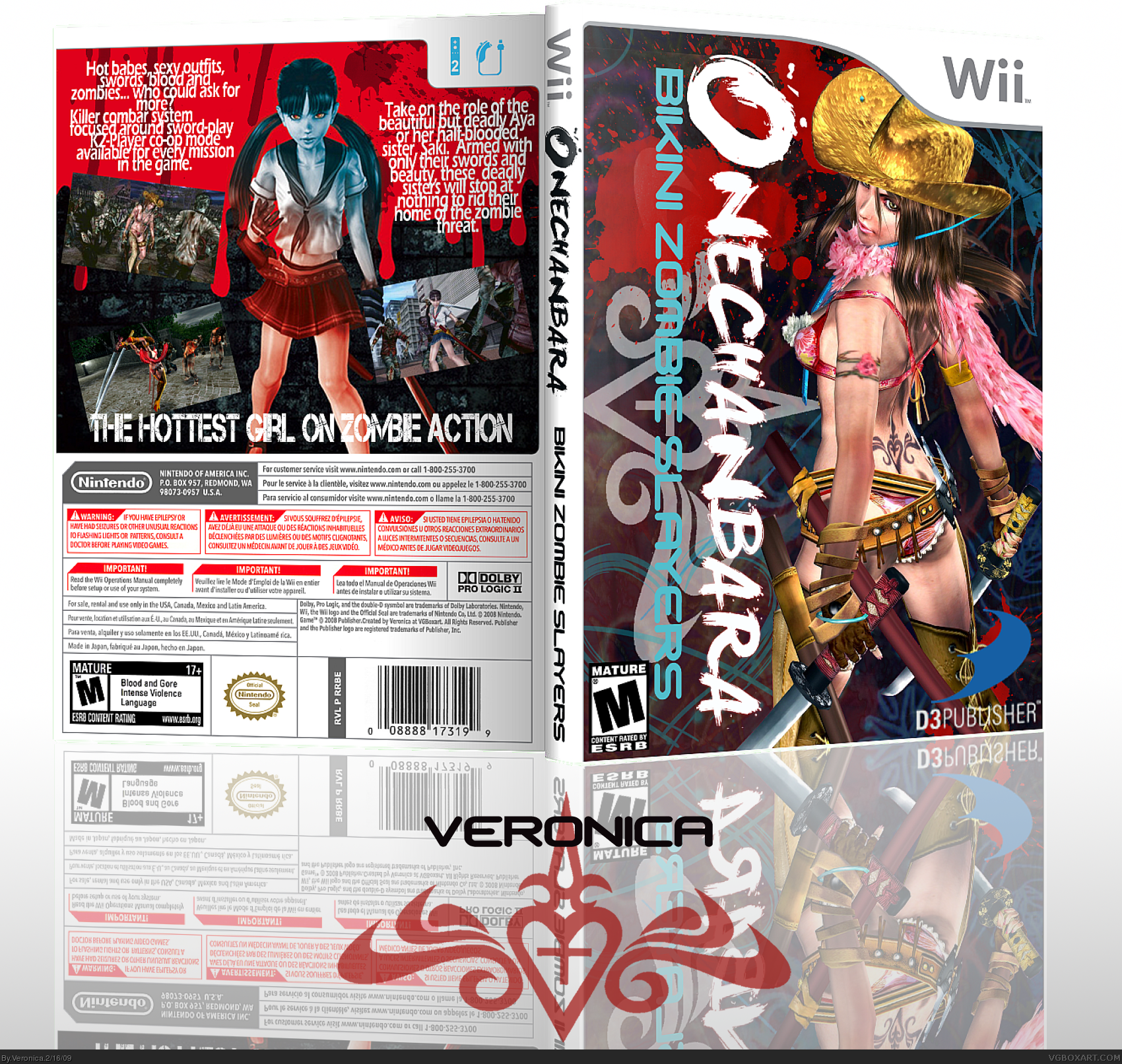 Onechanbara:Bikini Zombie Slayers box cover