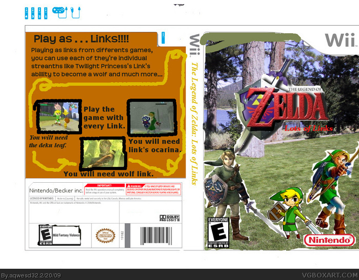 The Legend of Zelda: Lots of Links box art cover