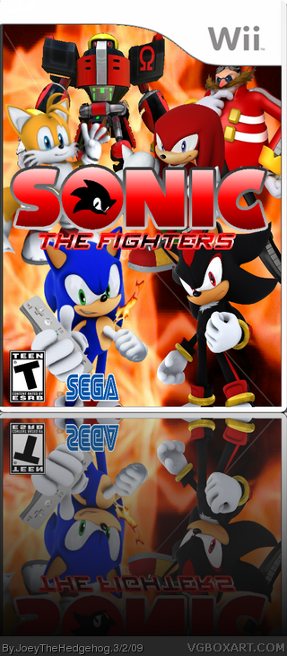 Sonic The Fighters box cover