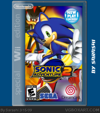 New Play Control - Sonic Adventure 2 box cover
