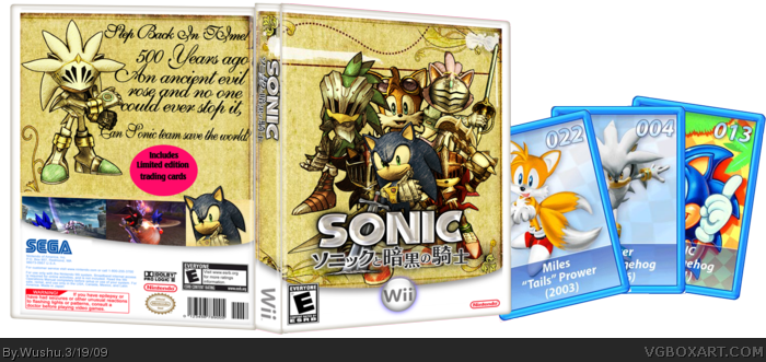 Sonic and the Black Knight Limited Edition box art cover