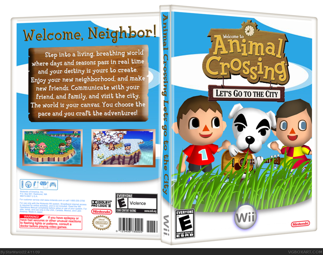 Animal Crossing: Let's go to the City box cover