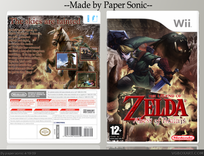 The Legend of Zelda: Abyss of Realms box art cover