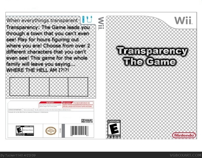 Transparency: The Game box art cover